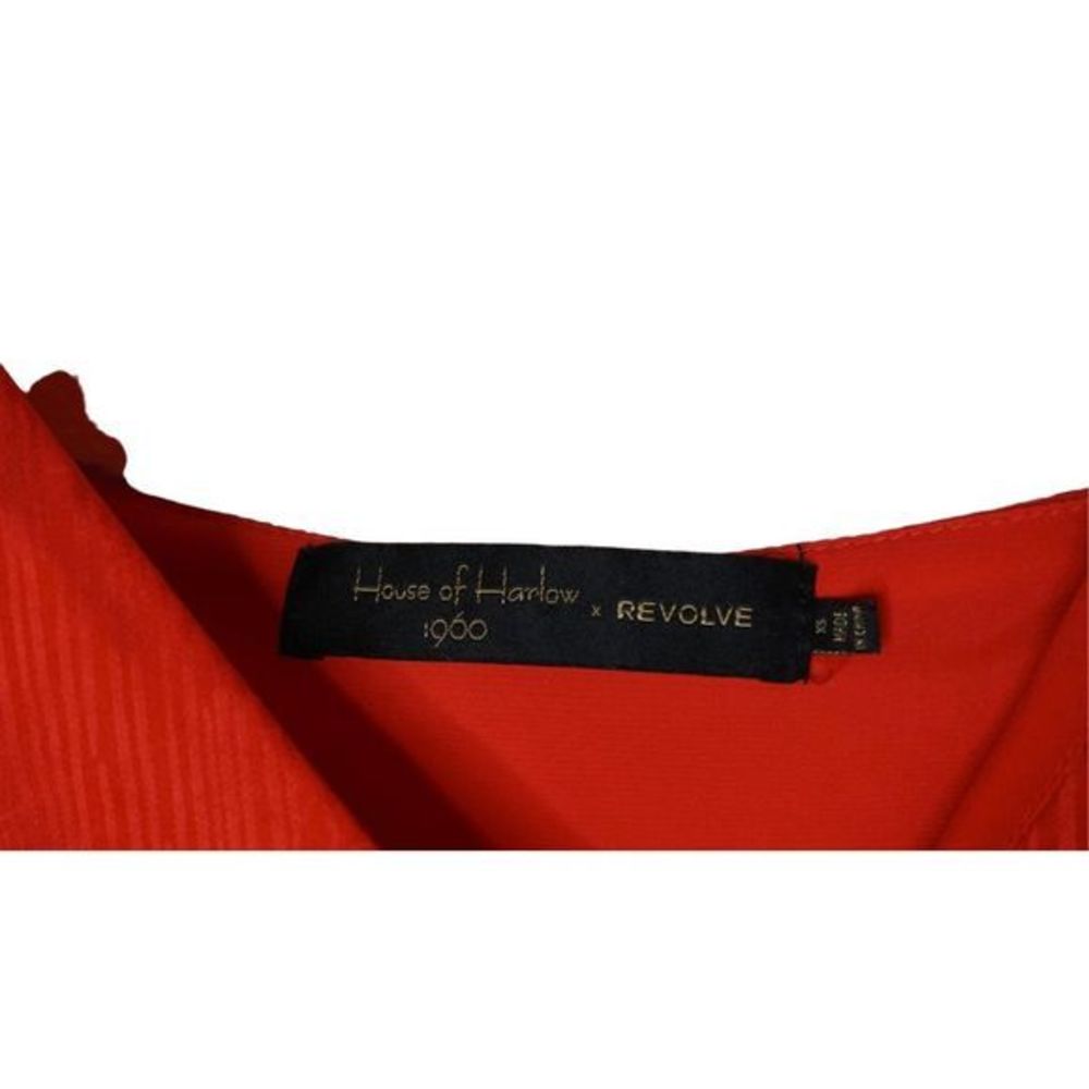House of Harlow 1960 x Revolve‎ Alvaro V-Neck Wrap Dress Red Size XS Women's - Picture 5 of 10